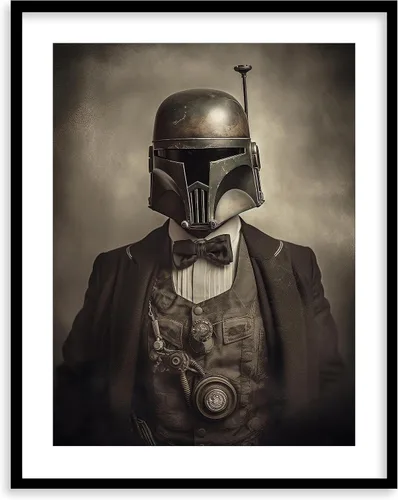 Miniatura 19 de Láminas de Arte de Retratos Victorianos de Star Wars - Impresión de Arte Fino Giclée Premium - Decoración de Pared Steampunk Estética, Póster Darth