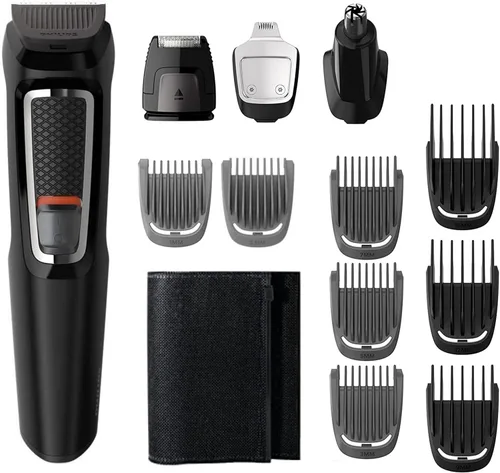 Miniatura 9 de Philips Multigroom Series 9000 Recortadora 24 en 1 para Barba, Cabello y Cuerpo Kit de Aseo Peine de Recorte de Precisión, Cuchillas de Acero