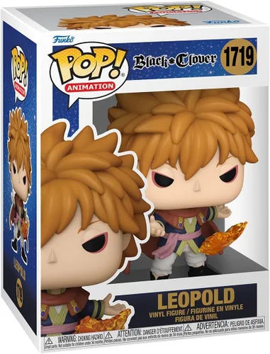 Funko Pop! Animation: Black Clover - Leopold Vermillion - Figura de vinilo coleccionable - Idea de regalo - Producto oficial - para niños y adultos