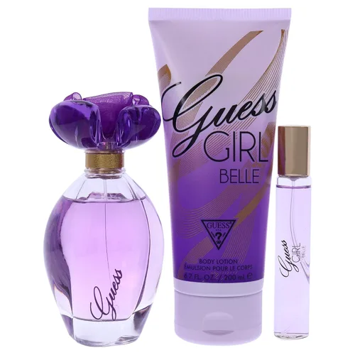 Miniatura 2 de Guess Girl Belle - Set de regalo de 3 piezas de 3.4 onzas EDT en aerosol, spray de viaje EDP de 0.5 onzas, loción corporal de 6.7 onzas