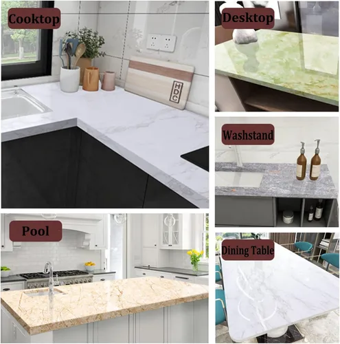 Miniatura 7 de HUAHUA Adhesivos de pared para cocina, impermeables, a prueba de aceite, azulejos y muebles, adhesivos de pared autoadhesivos, fáciles de limpiar