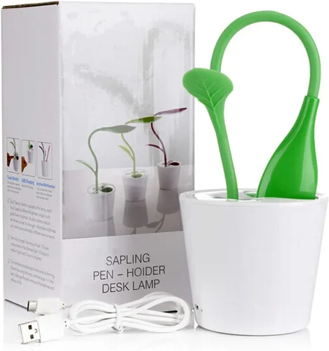 Miniatura 4 de Lámpara de escritorio LED para cuidado de los ojos, lámpara de mesa con control táctil con 3 niveles de brillo, decoración del hogar, con espacio