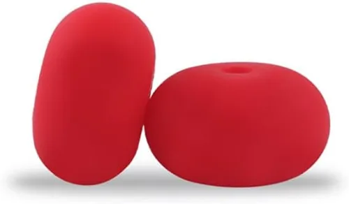 Miniatura 9 de Decoendiy 100 cuentas sueltas de ábaco de silicona de 0.59 pulgadas, cuentas gruesas planas y redondas, cuentas espaciadoras de silicona, cuentas