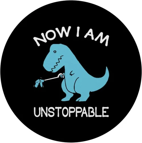 Miniatura 3 de Now I'm Unstoppable - Soporte y agarre para teléfonos y tabletas con diseño de dinosaurio T-Rex