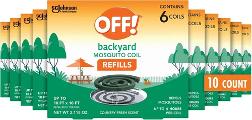 Miniatura 16 de OFF! Repuestos de bobina repelente de mosquitos para patio trasero, perfecto para patios al aire libre, aroma fresco, 6