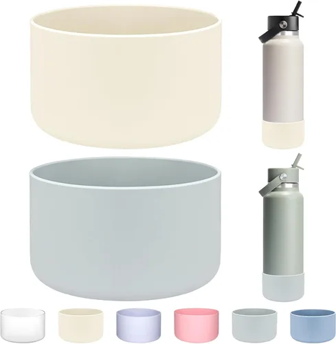 Miniatura 17 de HEYSKAY Funda Protectora de Silicona para Botella de Agua de Boca Ancha Hydro Flask de 32oz 40oz Protector de Base Inferior y Otras Botellas de Agua
