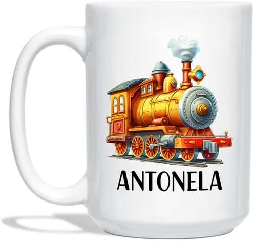 Miniatura 10 de Taza de café de avión personalizada con nombre de los niños, taza de café de avión personalizada de 11 onzas y 15 onzas, taza de cerámica blanca