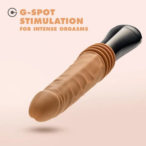 Miniatura 5 de Blush Dr. Skin Dr. Arthur - Consolador grande vibrante, giratorio y empujador de 10.5 pulgadas, polla de silicona para estimulación del placer