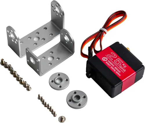 Miniatura 3 de RDS3225 - Servo RC de doble eje de 55.1 lbs - IP66, engranajes de metal completo, 6V, 180/270° con montaje en U para automóviles RC a escala 1/8