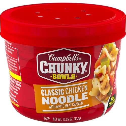 Miniatura 12 de Sopa Campbell’s Chunky, Sopa de Pollo con Brócoli y Queso, Lata de 18.8 Oz