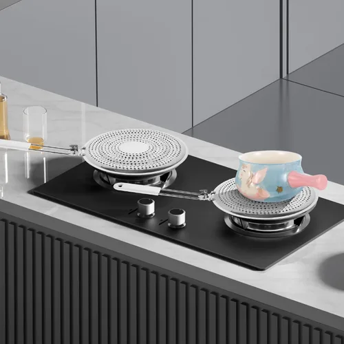 Miniatura 9 de DECHOUS Soporte para ollas de estufa Almohadilla de aislamiento de calor Difusor de calor de placa de inducción Difusor de calor para placa