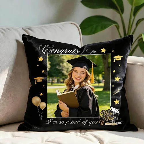 Miniatura 11 de Almohada personalizada con imagen y texto, incluye inserto, almohada de fotos personalizada de doble cara 5 tamaños y 10 colores opcionales