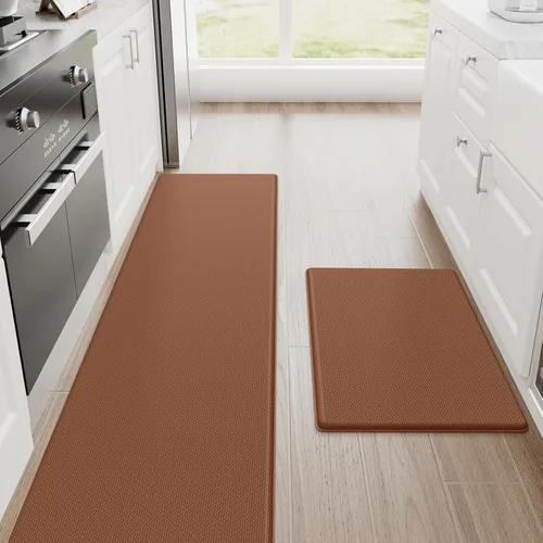Miniatura 43 de StepRite Tapetes de cocina, 2 tapetes acolchados, antifatiga, para piso, de escritorio, antideslizante, impermeables, oficina, alfombras de 17.3 x