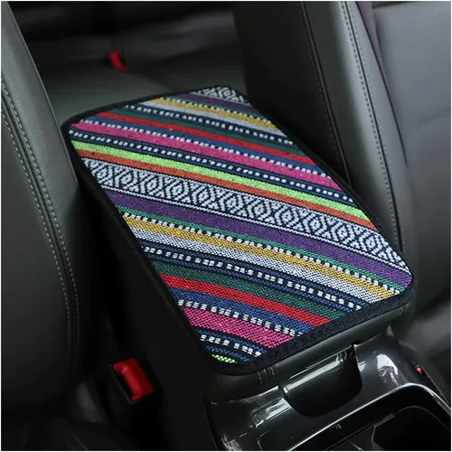 Miniatura 8 de Funda para Consola Central del Automóvil, Accesorios Bohemios para Automóvil, Almohadilla para Caja de Reposabrazos del Automóvil para Soporte