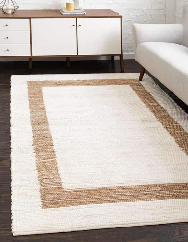 Miniatura 15 de Unique Loom Chindi Jute Collection - Alfombra rectangular (2' x 3' 1", rectangular, azul marino/natural)