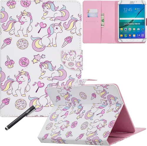 Miniatura 11 de NewShine - Funda universal para tablet de 7.9 a 8.5 pulgadas, funda de piel sintética para iPad mini 1/2/3/4, Galaxy Tab 3/4/Note 8.0, Amazon Kindle