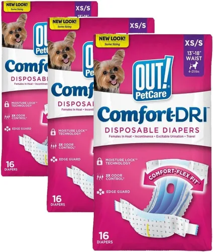 Miniatura 10 de OUT! Petcare - Pañales desechables para perros hembra, entrenamiento para ir al baño, pañales para perros, entrenamiento de cachorros, suministros