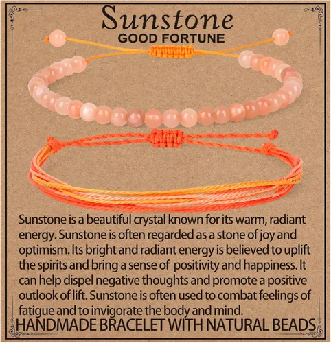 Miniatura 67 de LPBeads Pulsera de piedra natural hecha a mano de tamaño ajustable