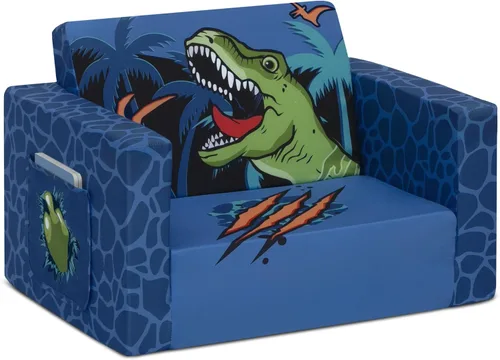 Miniatura 9 de Delta Children Dinosaur Cozee Silla Plegable para Relajarse - Convertible 2 en 1, Ligera y Portátil, de Silla a Tumbona para Niños Pequeños y Niños