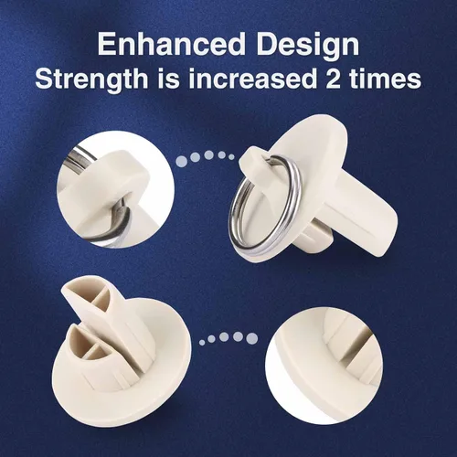 Miniatura 6 de Coolaroo - Piezas de repuesto para atar sombra y tapa de extremo con kit de anillo, resistencia a la intemperie, compatible con persianas