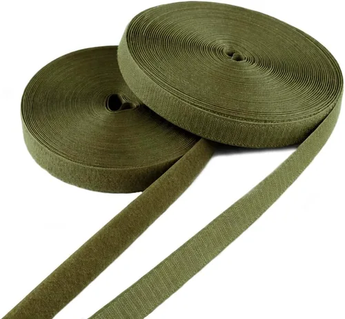 Miniatura 70 de Cinta de gancho y bucle de 4 pulgadas de ancho, verde follaje, para coser, no adhesiva, de 1 yarda de largo, cinta de gancho y bucle de nylon verde