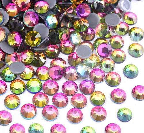 Miniatura 20 de 2880 diamantes de imitación termoadhesivos de imitación de cristal con parte trasera plana para manualidades, manualidades, ropa, zapatos