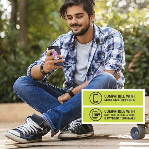 Miniatura 8 de Gear Beast Agarre universal para teléfono celular, soporte elástico ultra delgado para dedos y soporte para teléfono