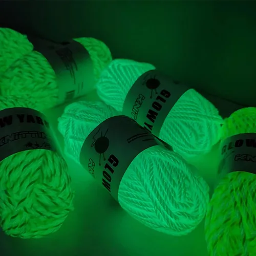 Miniatura 5 de Cordón luminoso para macramé, cuerda de punto bohemia para manualidades, cuerda de manualidades que brilla en la oscuridad, para tejer árbol