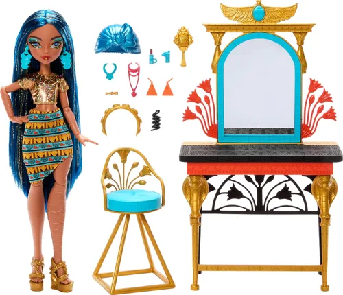 Miniatura 6 de Monster High Día de Miedo Propio Cleo de Nile Muñeca Set de Juego