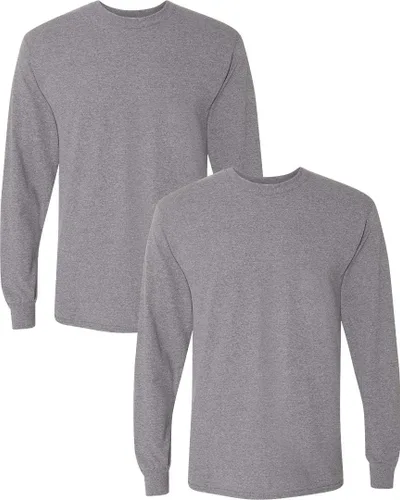 Miniatura 6 de Gildan - Camiseta DryBlend de manga larga para adulto, estilo G8400, paquete de 2