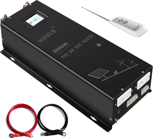 Miniatura 12 de Inversor de onda sinusoidal pura de 6000W 36V, 36 voltios DC a CA 120V 240V inversor de potencia de fase dividida, 2 terminales de cable de CA