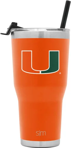 Miniatura 60 de Simple Modern Vaso Cruiser Cruiser con licencia oficial de la NHL Arizona Coyote de 30 onzas, taza de viaje aislada con tapa abatible y popote