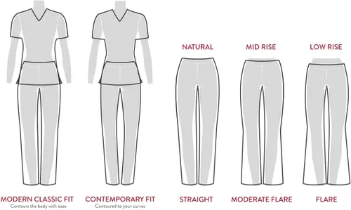 Miniatura 4 de Dickies - Pantalones Dynamix de uniforme médico para mujer, tiro medio, pierna recta, con cordón ajustable, DK130