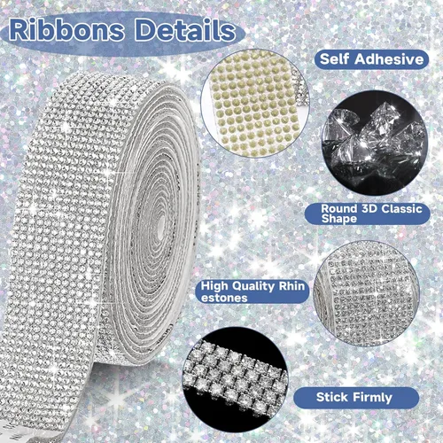 Miniatura 3 de Yi-gog Organizador de maquillaje giratorio de 360° con soporte para brochas de bricolaje con diamantes para mujeres y niñas, tocador, escritorio