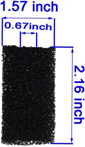 Miniatura 3 de 4 unids tapas de entrada esponja acuario tortuga filtro flujo silencioso agua limpia bomba