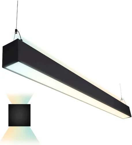Miniatura 9 de Euri Lighting EUD4-50W103sw-S, Linkable 4FT DUAL CCT Lineal Up/Down Light, 50W, 6500lm, 3000K/4000K/5000K, 120-277V, Clasificación de humedad, 0-10V