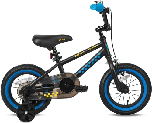 Miniatura 6 de Glerc NuNu - Bicicleta para niños de 12, 14, 16 pulgadas, estilo BMX para niños de 2 a 8 años, bicicletas para niños pequeños con ruedas