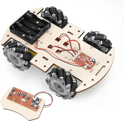 Proyectos STEM para niños de 6, 7, 8, 9, 10, 11, 12 años, construye tu propio auto de control remoto 4WD, kit de electrónica de experimentos