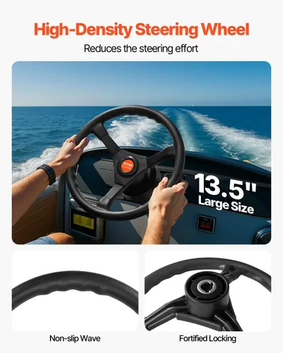 Miniatura 5 de Kit de Sistema de Dirección para Barco VEVOR