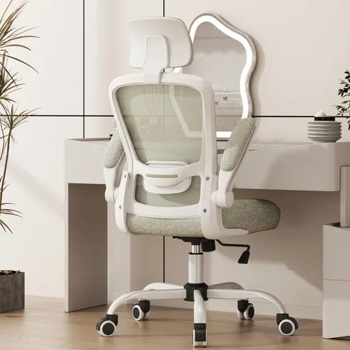 Miniatura 17 de Mimoglad Silla de oficina, silla de escritorio ergonómica de respaldo alto con soporte lumbar ajustable y reposacabezas, silla giratoria con Todo