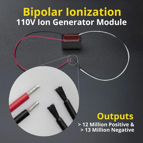 Miniatura 6 de Módulo generador de iones bipolares, AC 110V 60Hz Componente de reemplazo de ionización positiva y negativa para HVAC compatible, VAV y equipos