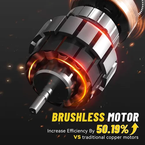 Miniatura 5 de Mini motosierra inalámbrica de 6 pulgadas, sierra de podar a batería, potente motosierra eléctrica con engrasador automático, motor sin escobillas
