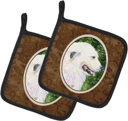 Miniatura 264 de Caroline's Treasures SS8617PTHD - Juego de soportes para ollas de cocina resistentes al calor, almohadillas calientes para horno para cocinar, Husky