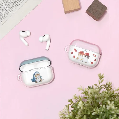 Miniatura 5 de Gourmandise MOFU-01B - Funda suave compatible con AirPods Pro (2ª generación), AirPods Pro