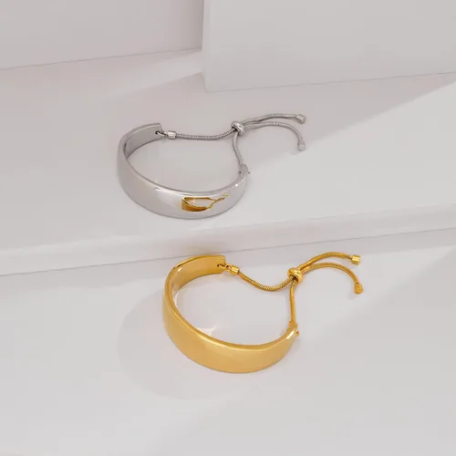 Miniatura 5 de LILIE&WHITE Pulsera de oro para mujer, estilo bohemio, pulsera de plata, pulsera de regreso a clases, pulsera abierta, joyería