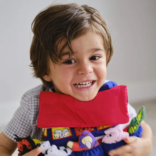 Miniatura 6 de Pockets of Learning Noah's Ark Adventure Soft Play Set de actividades interactivas para niños pequeños y niños Juguete educativo de tela bíblica