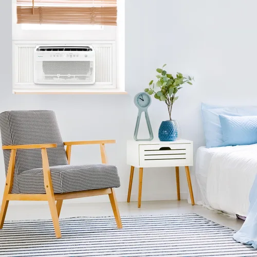 Miniatura 5 de Keystone Energy Star - Aire acondicionado inversor montado en ventana de 8,000 BTU con calor suplementario, unidad de aire acondicionado de ventana