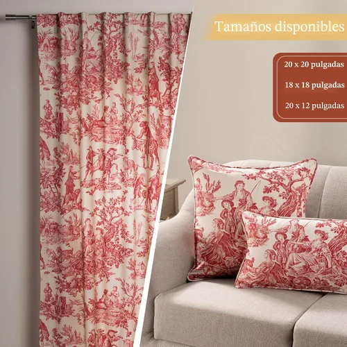 Miniatura 6 de Maison d' Hermine The Miller - Funda de cojín decorativa 100 % de algodón, tejido Toile de Jouy Para sofá, sillón, dormitorio, hogar, sala
