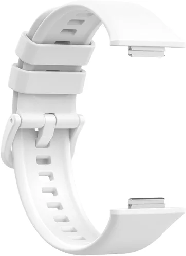 Miniatura 4 de Senter Correas de repuesto de goma suave de liberación rápida para Huawei Watch Fit 2 Smart Watch Blanco