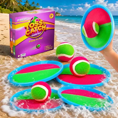 Juego de pelota para lanzar y atrapar, juguetes de piscina de playa, juegos al aire libre para niños de 4 a 8 a 12 años, juguetes para niños de 3,